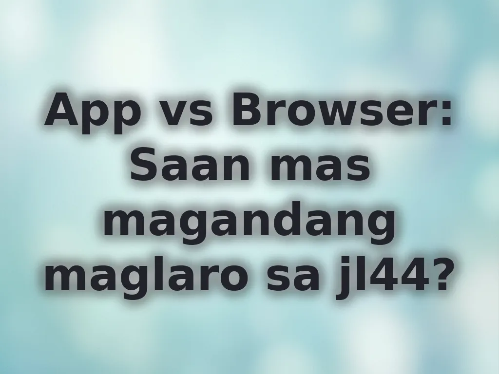 Device selection