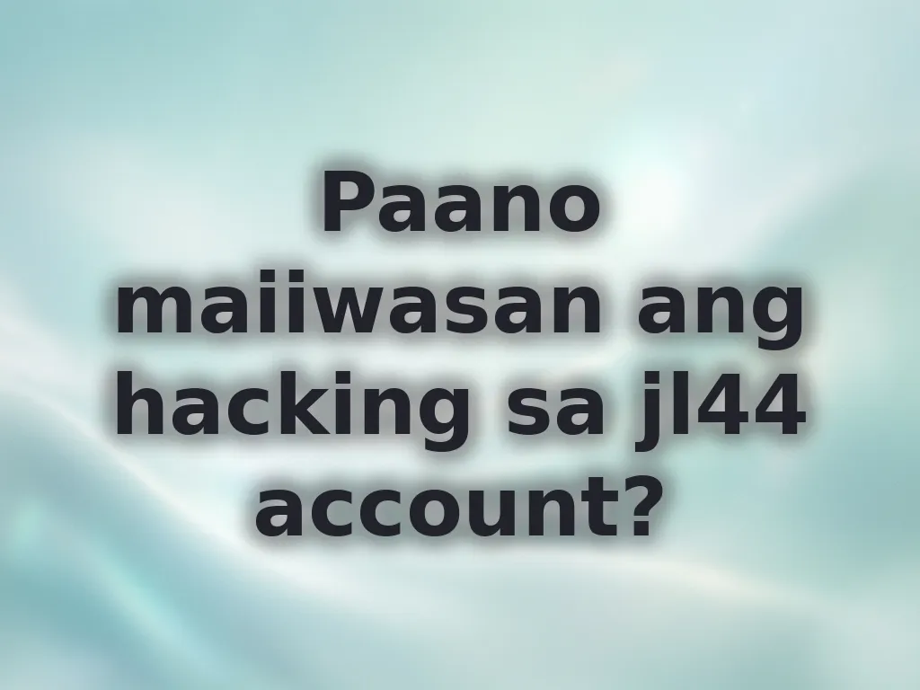 Seguridad ng account